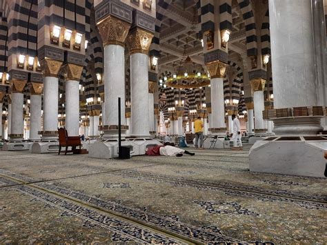 Medina Saudi Arabia Oct 2022 Beautiful Inside View Of Prophet