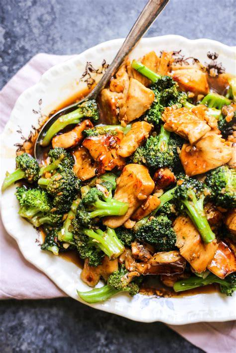 Add lemon juice and 1/3 cup water and cook, stirring and scraping up any browned bits. Chinese Chicken and Broccoli - The Defined Dish Recipes
