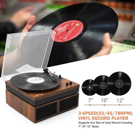 Buy Lpandno1 Bluetooth Vinyl Record Player With External Speakers 3