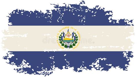 Bandera Del Grunge De El Salvador Ilustraci N Del Vector Ilustraci N
