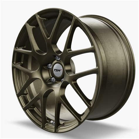 Tsw Nurburgring Wheel Rotary Forged Matte Bronze 3d Model Turbosquid
