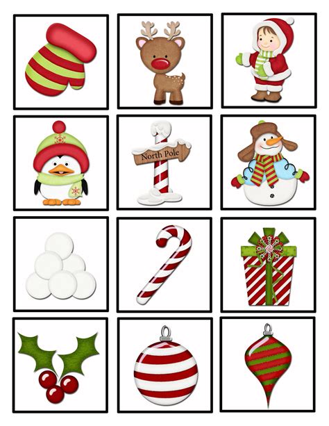 Printable Christmas Bingo Game Set 2 Etsy