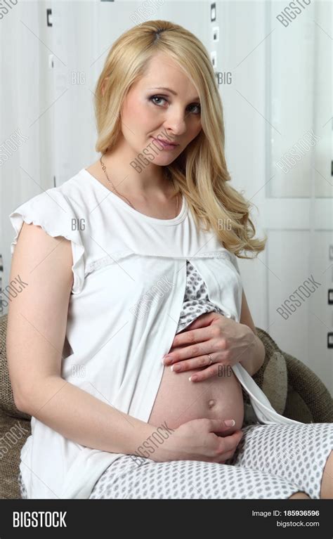Pregnant Woman Sitting Image And Photo Free Trial Bigstock