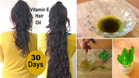 Homemade Vitamin E Hair Oil To Regrow Hair Get Long Hair With Coconut
