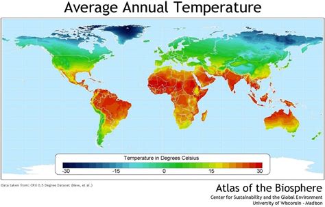 Mapamundi De Temperaturas Medias Gustavo Rivero