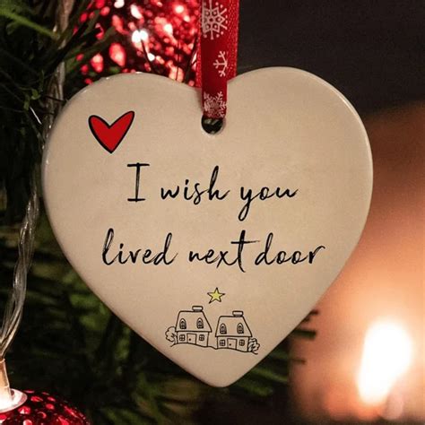 neighbor christmas ornament christmas heart shaped ornaments t neighbor