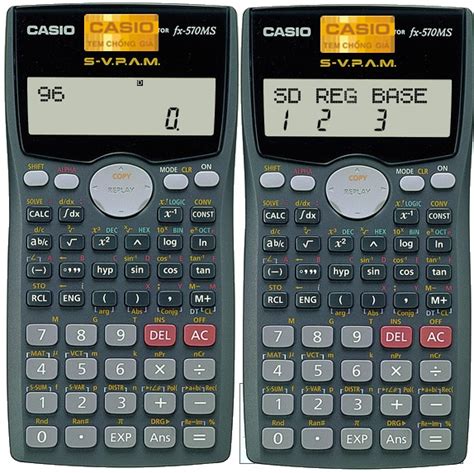 Casiodisplay format (disp) settings while the calculator is in the base. Phần mềm ảo máy tính CASIO FX-570MS - TTTH