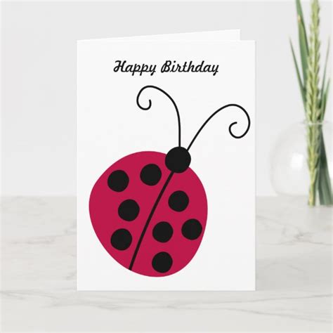 Ladybug Birthday Cards Nz