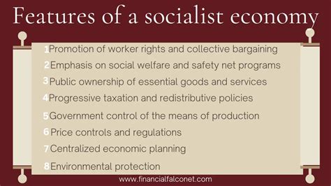Socialism Characteristics Socialist Economy Features Financial Falconet