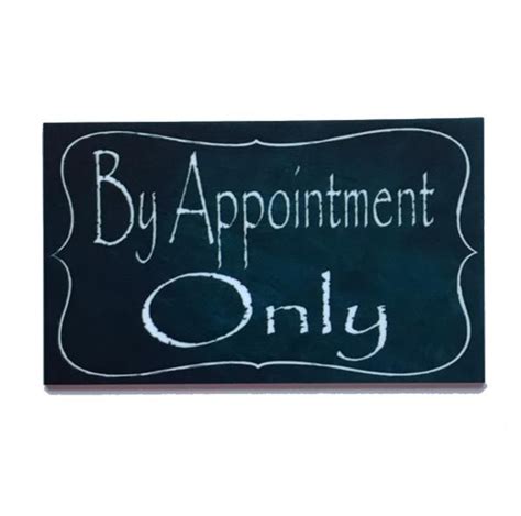By Appointment Only Vintage Sign Vintage Signs Acrylic Sign