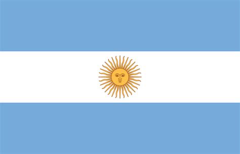 In the east argentina has a long south atlantic ocean coastline. Flag of Argentina - Wikipedia