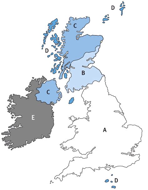 Uk Mail Delivery Zones And Uk Postcode Map