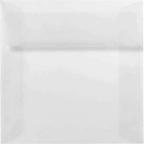 7 X 7 Square Envelopes Clear Translucent 250 Qty