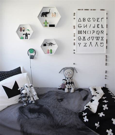 Her black and grey bed resembles a slice of watermelon. 10 Great Kid's Bedrooms In Grey Tones - Petit & Small