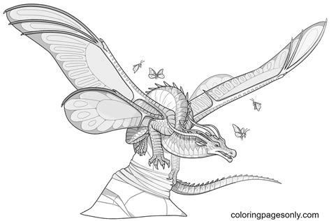 Wings Of Fire Coloring Pages Printable for Free Download