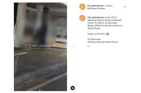 Viral Video Aksi Pasangan Mesum Di Halte Bus Polisi Buru Pelaku