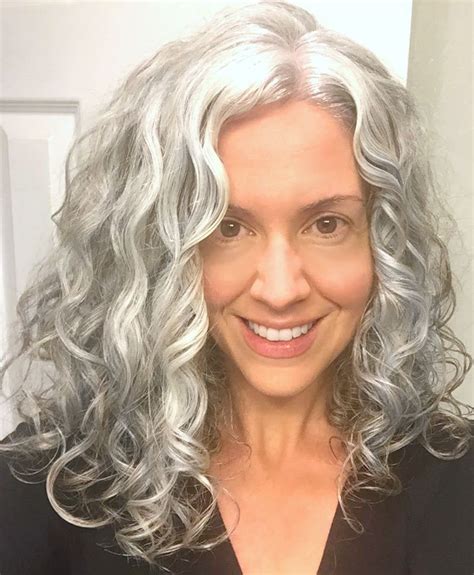 Pin By Rochelle Schattner On Hair Beauty Long Gray Hair Grey Curly Hair Grey Hair Strands
