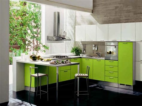 Inspirasi Desain Dapur Minimalis Warna Hijau | Design Rumah Minimalis