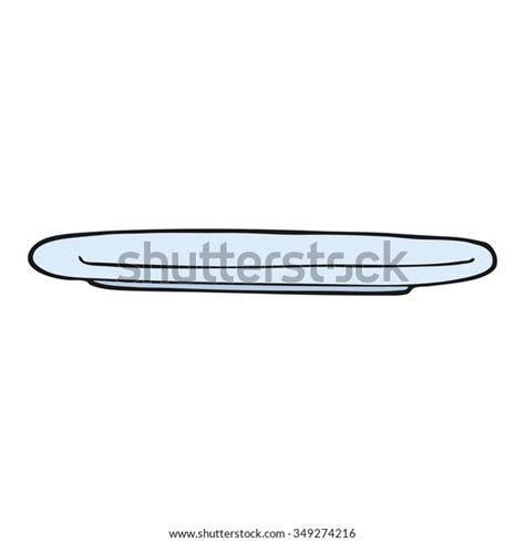 Freehand Drawn Cartoon Empty Plate Stock Vector Royalty Free