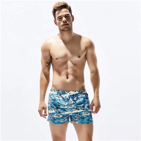 New Men S Shorts Seobean Brand Polyester Casual Summer Sea Beach Quick
