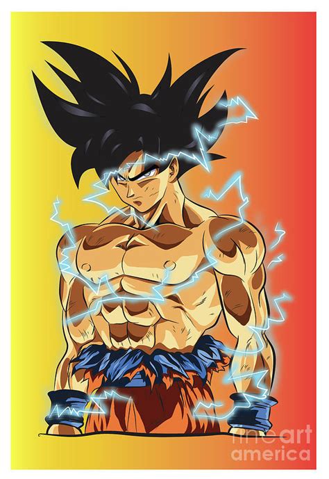 Goku Dragon Ball Z Digital Art By Kath Birali Fine Art America