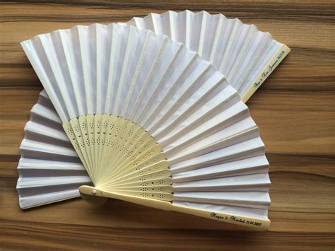 Custom White Fans For Wedding Ceremony Personalized Ts Under 10