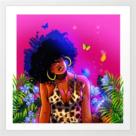 Black Girl Magic Art Print By Carlos Daniel Art Society6