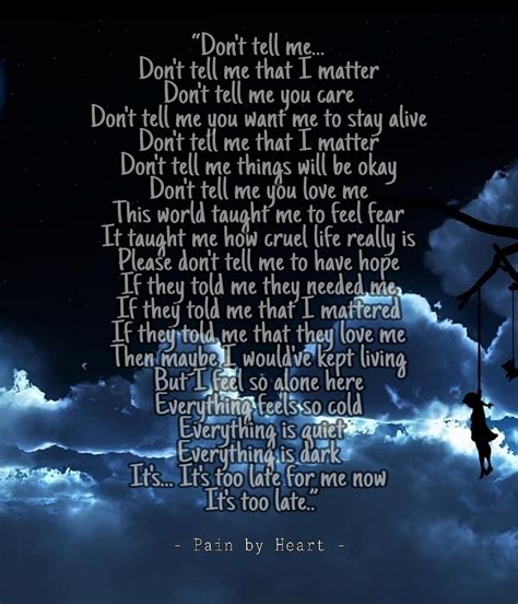 Sad Poems About Suicide
