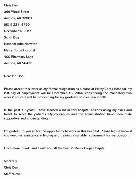 Effective Immediately Resignation Letter Beautiful Nurse Resignation