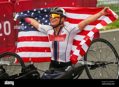 Tokyo Japan Oksana Masters Of The United States Celebrates After Winning At Women S