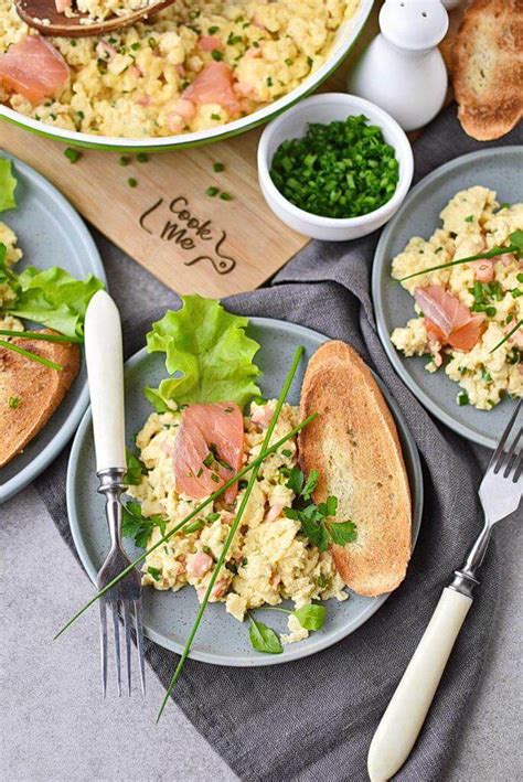 Scrambled Eggs With Smoked Salmon Recipe Cookme Recipes