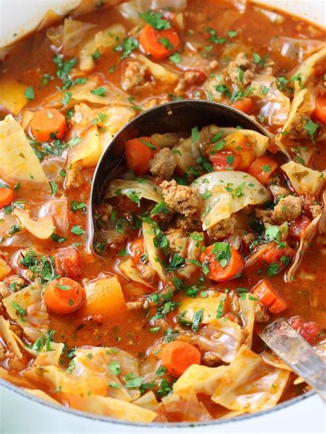 Cabbage Roll Soup Low Carb Gluten Free Taste And See