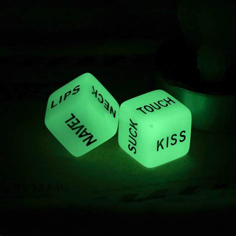 2pcs Glow In Dark Sex Dice Lovers Games Love Dice Toys Adult Etsy