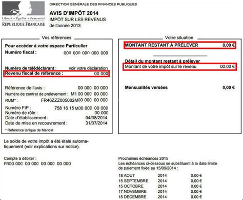 Avis D Imposition En Ligne Ou En Pdf Comment Le Trouver