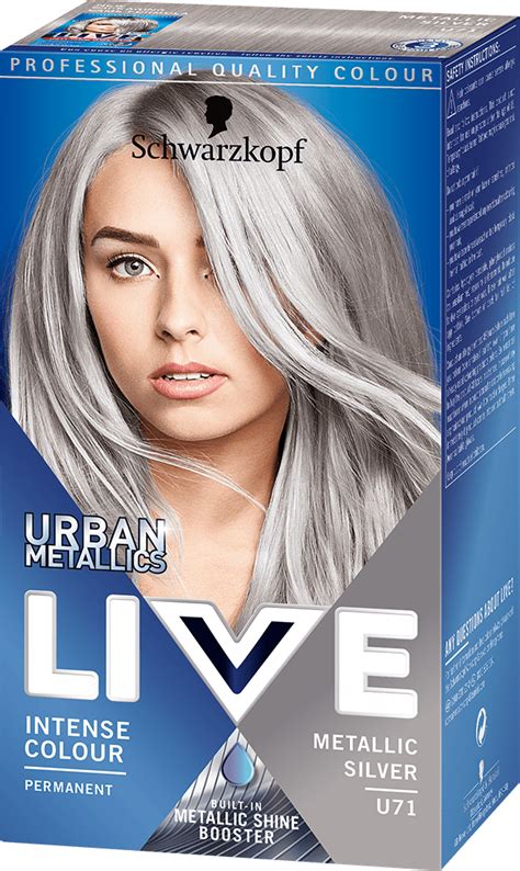 Check out the shades and ideas that will help you out. U71 Metallic Silver Hair Dye by LIVE