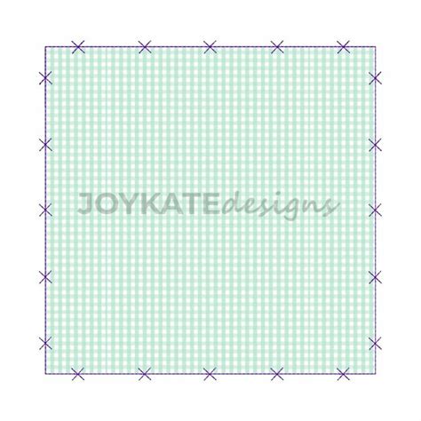 Register and upload yours too! Criss Cross X Bean Stitch Square Applique Patch Design ...