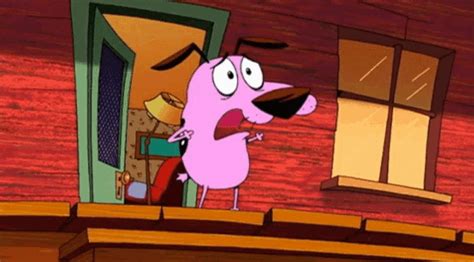 Courage The Cowardly Dog Shocked  Couragethecowardlydog Shocked