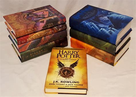 The first harry potter book cover was published in 1997, published by bloomsbury. Complete Harry Potter Full Hardcover Books Set 1-7 ...