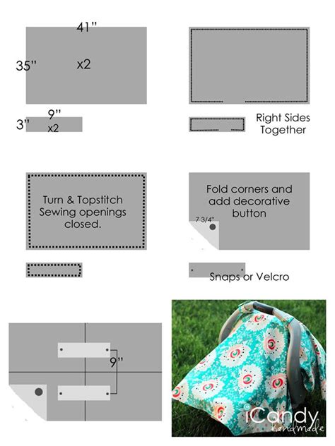 Make a replacement infant car seat cover using a free sewing pattern for a baby car seat cover. DIY Carseat Canopy | Diy carseat canopy, Baby sewing, Diy ...