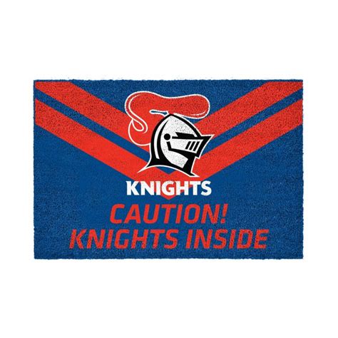 NRL Newcastle Knights Caution! Knights Inside Rubber Doormat