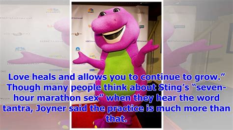Breaking News Barney The Dinosaur Is Now Cast A Tantric Sex Therapist