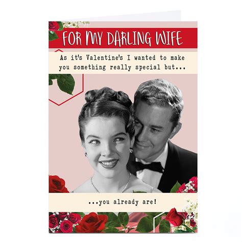 Buy Personalised Valentines Day Card Darling Wife Something Special