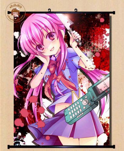 Anime Mirai Nikki Future Diary Home Decor Poster Wall Scroll Christmas