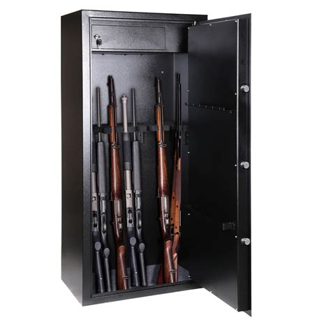 Jmv 20 Gun Safe Firearm Rifle Storage Lock Box Steel Cabinet Key Only