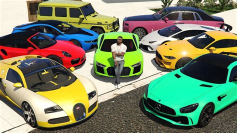 Luxury Cars Delivery To Franklins Mansion In Gta 5 Gta Cars Luxury