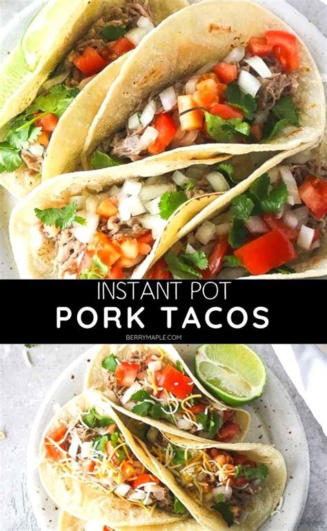 The Best Instant Pot Pork Tacos Pressure Cooker Pork Pork Butt