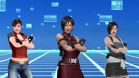 [mmd] scream umetora ada wong jill valentine claire redfield jpop dance resident evil