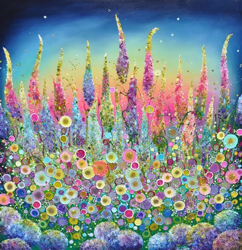 Leanne Christie Devon Flower Artist Flower Art Painting Dot Art