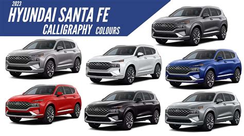 2023 Hyundai Santa Fe Calligraphy All Color Paint Options Images