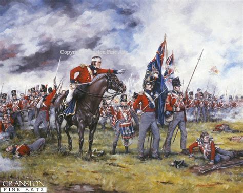 Royal Scots At Waterloo By Brian Palmer Cranston Fine Arts Aviation